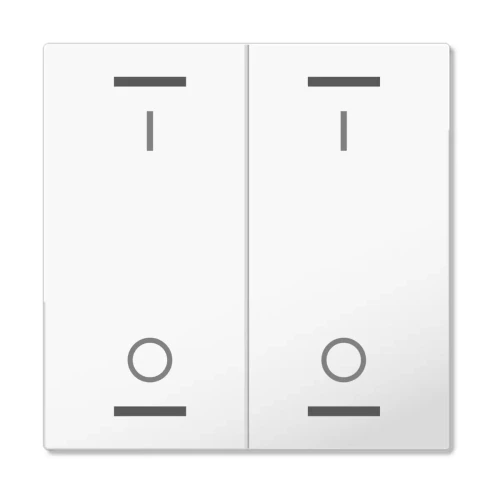 TAL-55W2B02.02 MDT klawisz do KNX przycisku Light 55 2-krotnego, biały (Pure White) połysk, przełącznik
