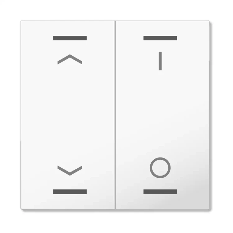 TAL-55W2C02.02 MDT klawisz do KNX przycisku Light 55 2-krotnego, biały (Pure White) połysk, żaluzje i przełącznik