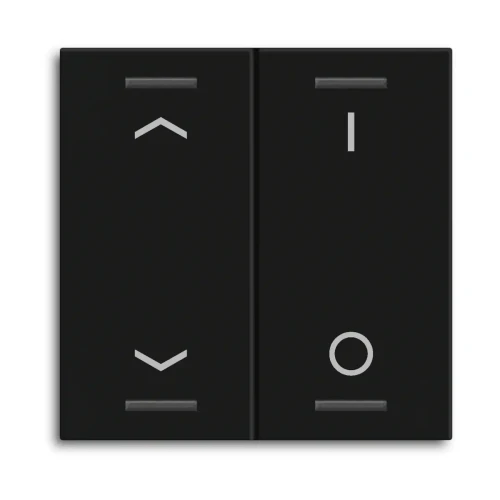 TAL-55W2C06.02 MDT klawisz do KNX przycisku Light 55 2-krotnego, czarny mat, żaluzje i przełącznik