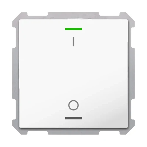 TAL-6301B04.02S KNX przycisk Light 63 1-krotny, RGBW, przełącznik, biały studyjny (studio white) połysk, z funkcją Secure