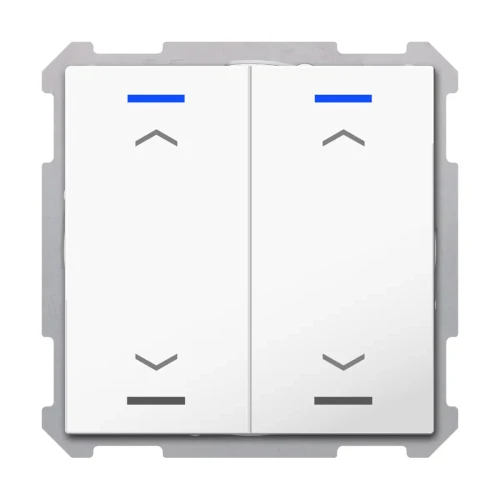 TAL-6302A04.02S KNX przycisk Light 63 2-krotny, RGBW, żaluzje, biały studyjny (studio white) połysk, z funkcją Secure