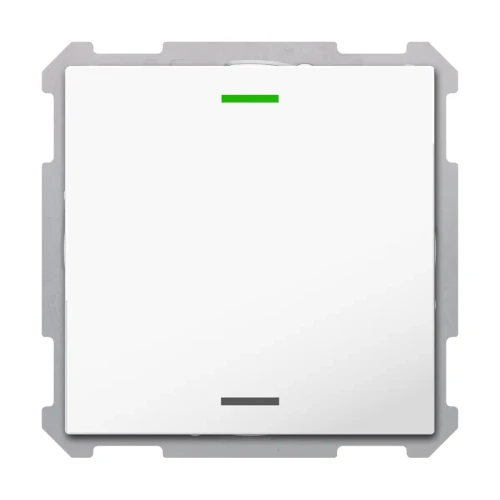 TAL-63T1004.02S KNX przycisk Light 63 1-krotny, RGBW, neutralny, z czujnikiem temperatury, biały studyjny (studio white) połysk, z funkcją Secure