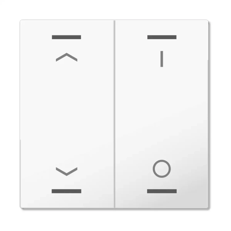 TAL-63W2C04.02 MDT klawisz do KNX przycisku Light 63 2-krotnego, biały studyjny (studio white) połysk, żaluzje i przełącznik