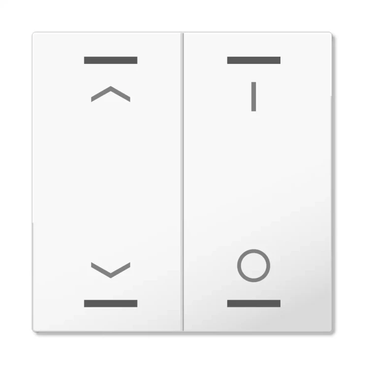 BE-TAL55W202.C1 MDT klawisz do KNX przycisku Light 55 2-krotnego, biały (Pure White) połysk, żaluzje i przełącznik