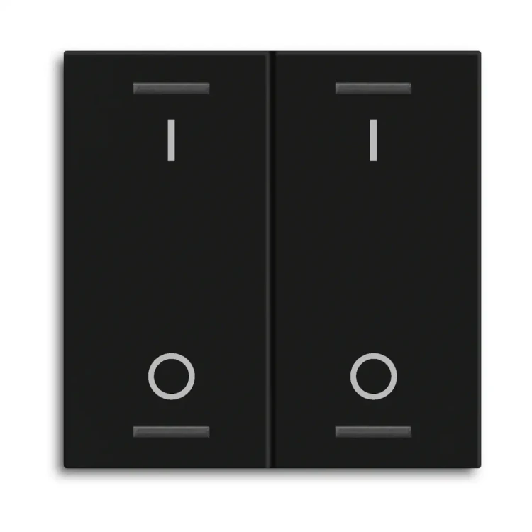 BE-TAL55W206.B1 MDT klawisz do KNX przycisku Light 55 2-krotnego, czarny mat, przełącznik